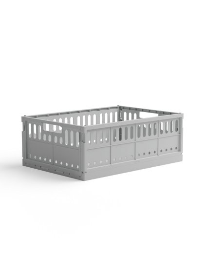 Skladacia prepravka maxi Made Crate - misty grey
