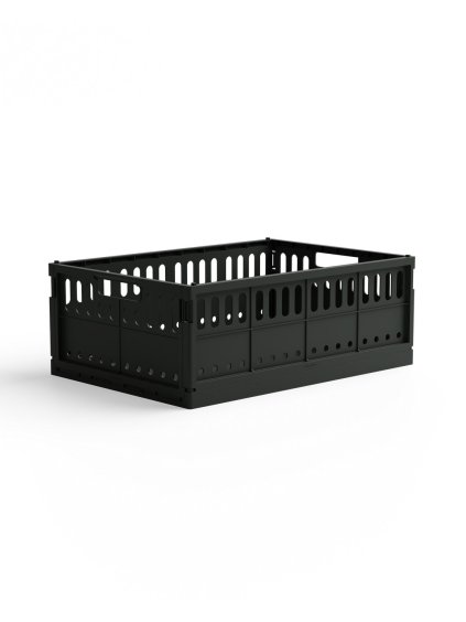 Skladacia prepravka maxi Made Crate - washed black sweater