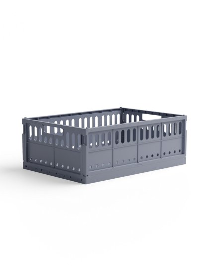 Skladacia prepravka maxi Made Crate - blue grey