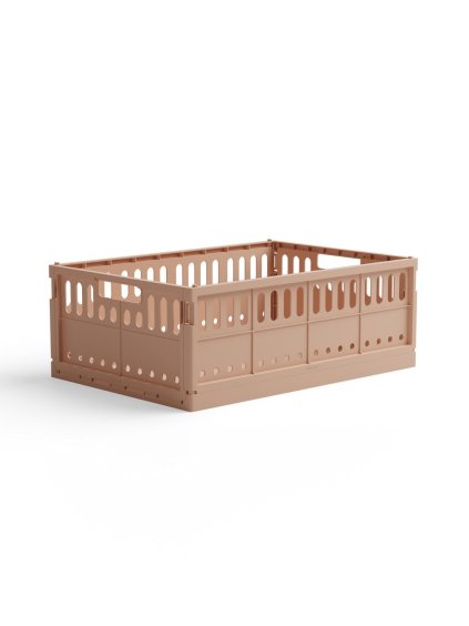 Skladacia prepravka maxi Made Crate - blush