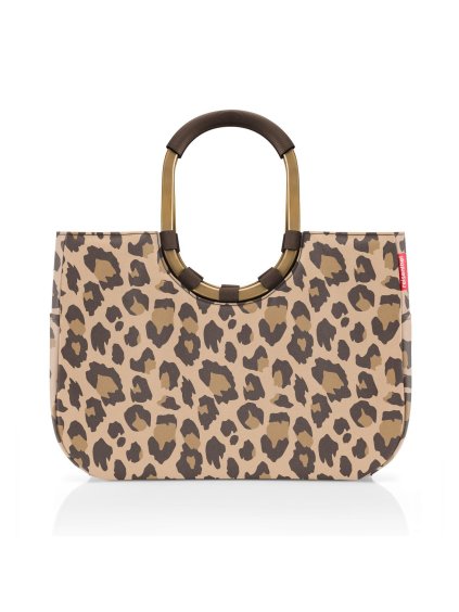 Nákupná taška Reisenthel Loopshopper L Frame Leo macchiato