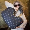 Nákupná taška Reisenthel Loopshopper L Frame Metallic dots blue #2