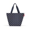 Nákupná taška cez rameno Reisenthel Shopper M Metallic dots blue