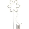 Vonkajšia svetelná LED dekorácia výška 60 cm Star Trading Neonsnowflake - biela #2