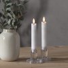 Sada 2 ks LED sviečok výška 15 cm Star Trading Flamme - biela