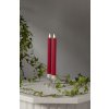 LED sviečka 2 ks výška 25 cm Star Trading Flamme Stripe - červené #4