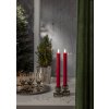 LED sviečka 2 ks výška 25 cm Star Trading Flamme Stripe - červené #5
