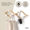 Nástenný vešiak 6 háčikov Umbra Montage - biely/prírodný #10