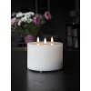 Vosková LED sviečka 3 plamene priemer 15 cm Star Trading Flamme - biela #4