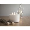 Vosková LED sviečka 3 plamene priemer 15 cm Star Trading Flamme - biela #5