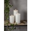 Vosková LED sviečka s časovačom výška 17,5 cm Star Trading Flamme Flow - biela #5