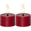 Čajová LED sviečka 2 ks Star Trading Flamme Flow - červená #2