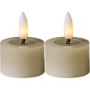 Čajová LED sviečka 2 ks Star Trading Flamme Flow - béžová #2