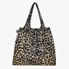 Nákupná taška cez rameno LOQI PLEATED Leopard Dusk
