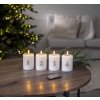 Sada 4 ks LED sviečok Star Trading Flamme Advent - biela #11