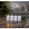 Sada 4 ks LED sviečok Star Trading Flamme Advent - biela #9