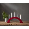 Adventný svietnik výška 32 cm Star Trading Abbe - červený #4