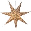 Papierová hviezda priemer 60 cm Star Trading Cotton - zelená #3
