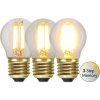 LED žiarovka so stmievaním E27 G45 Star Trading Soft Glow 3-Step Memory - číra
