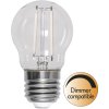 Stmievateľná LED žiarovka E27 G45 2700K Star Trading Clear White Filament - číra