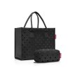 Sada štýlová kabelka a praktické púzdro Reisenthel Daily Shopper set Glossy dots black
