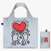 Reflexná nákupná taška LOQI KEITH HARING Dancing Heart