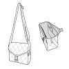 Taška cez rameno Reisenthel Saddle bag M Rhombus black #7