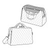 Cestovná taška Reisenthel Duffelbag M Rhombus light grey #6