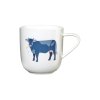 Porcelánový hrnček s uchom s motívom kravy 250 ml KIDS ASA Selection - biely