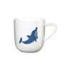 Porcelánový hrnček s uchom s motívom delfína 250 ml KIDS ASA Selection - biely