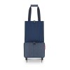 Skladacia taška na kolieskach Reisenthel Foldabletrolley Herringbone dark blue