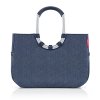 Nákupná taška Reisenthel Loopshopper L Herringbone dark blue