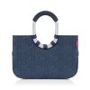 Nákupná taška Reisenthel Loopshopper M Herringbone dark blue