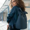 Rolovací batoh Reisenthel Rolltop backpack Herringbone dark blue #2