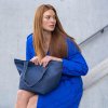 Nákupná taška cez rameno Reisenthel Shopper M Herringbone dark blue #2