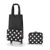 Nákupná taška na kolieskach Reisenthel Foldabletrolley Dots white #2