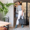 Nákupná taška cez rameno Reisenthel Shopper M Dots white #2