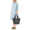 Nákupná taška cez rameno Reisenthel Shopper M Dots white #5
