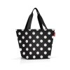 Nákupná taška cez rameno Reisenthel Shopper M Dots white
