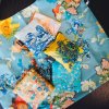 Skladacia nákupná taška LOQI VINCENT VAN GOGH Flower Pattern Blue #2
