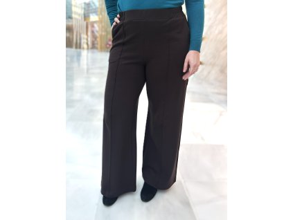 Guzella úpletové kalhoty hnědé, viskóza, Turecko