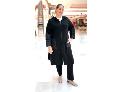 DARKWIN dlouhý cardigan na zip, vlna/akryl, Turecko