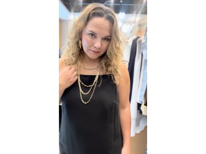 Řetízek masivní zlatá barva