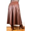 Sukně plisovaná s koženým efektem