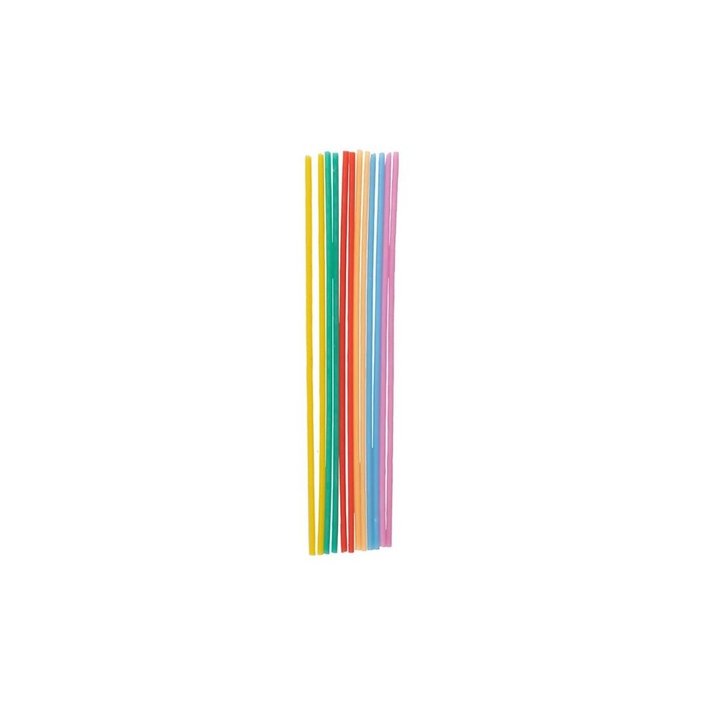 SVÍČKY dortové dlouhé Multicolor 17cm 12ks