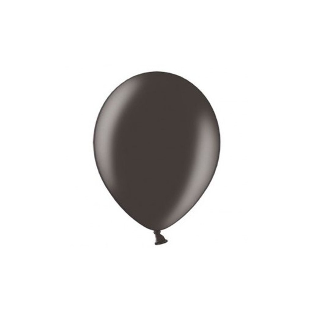 Balónky latexové Strong metalické černé 27 cm 100 ks