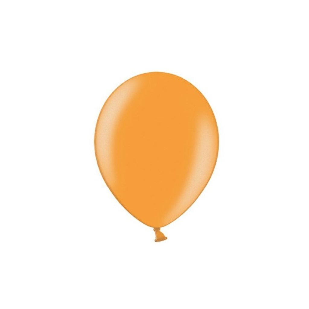 Balónky latexové Strong metalické oranžové 27 cm 100 ks