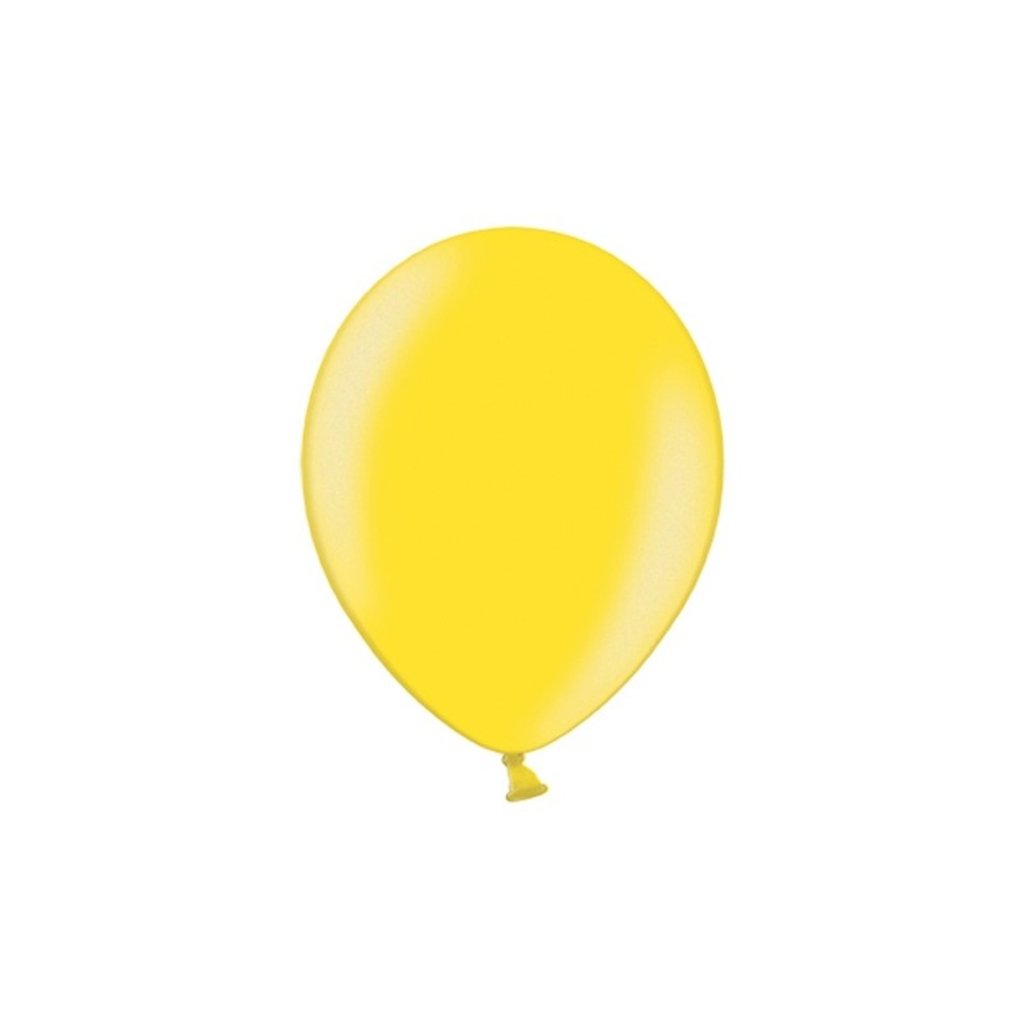 Balónky latexové Strong metalické žluté 27 cm 100 ks - Stylová Párty