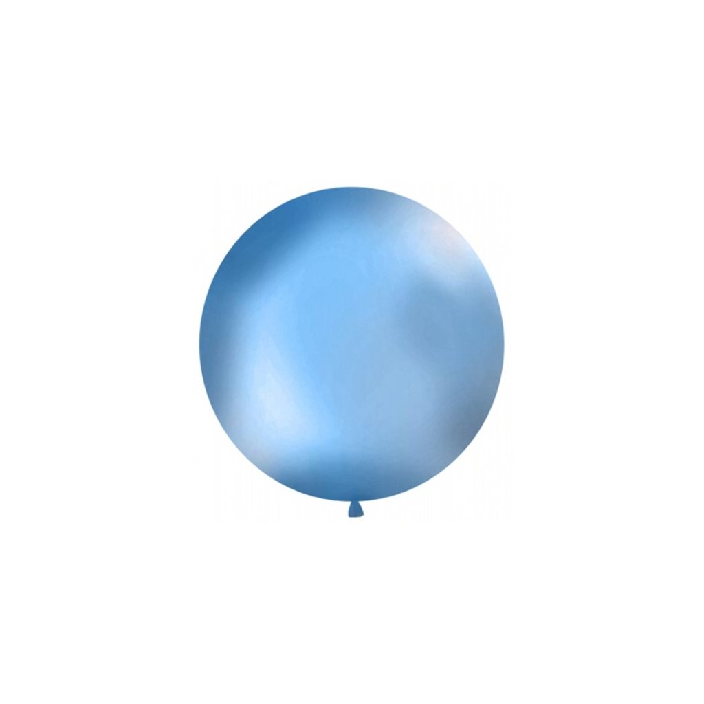 Balón kulatý obří z přírodního latexu o průměru 1 m modrý