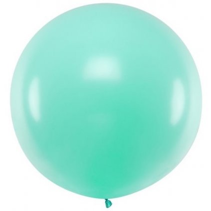 Balon latexový pastelový sv. mint 60cm 1ks